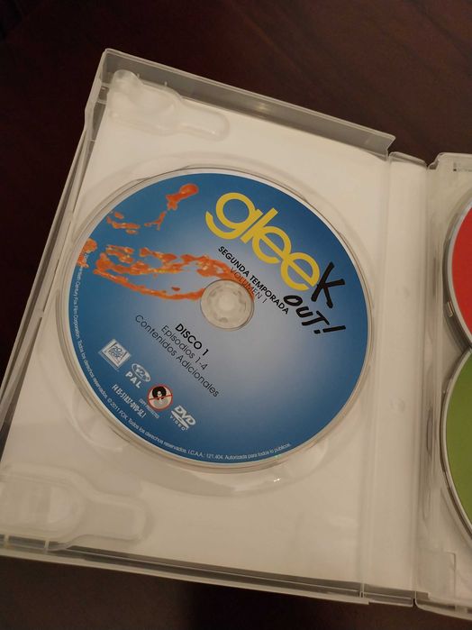 Glee - 2ª temporada, 7 DVDs, em castelhano, inglês e italiano