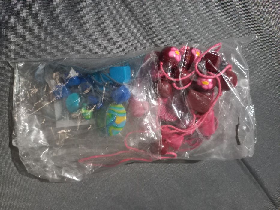 Conjunto de 3 colares de massa