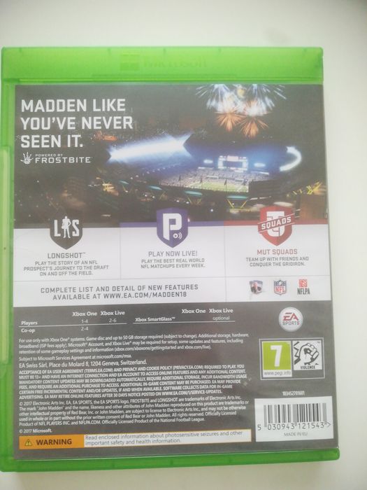 Gra Madden NFL 18 xbox one