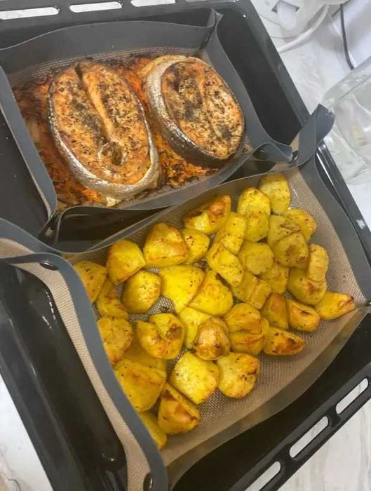 Силіконові килимки для випікання 2 шт. 30×40,40×60 багатораз. Застібки