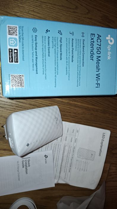 TP-Link RE200 AC750 wzmacniacz sygnału sieci wi-fi mesh extender