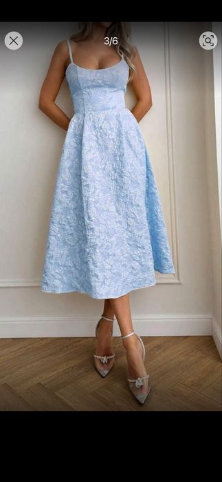 Блакитна міді сукня/ сарафан М розмір