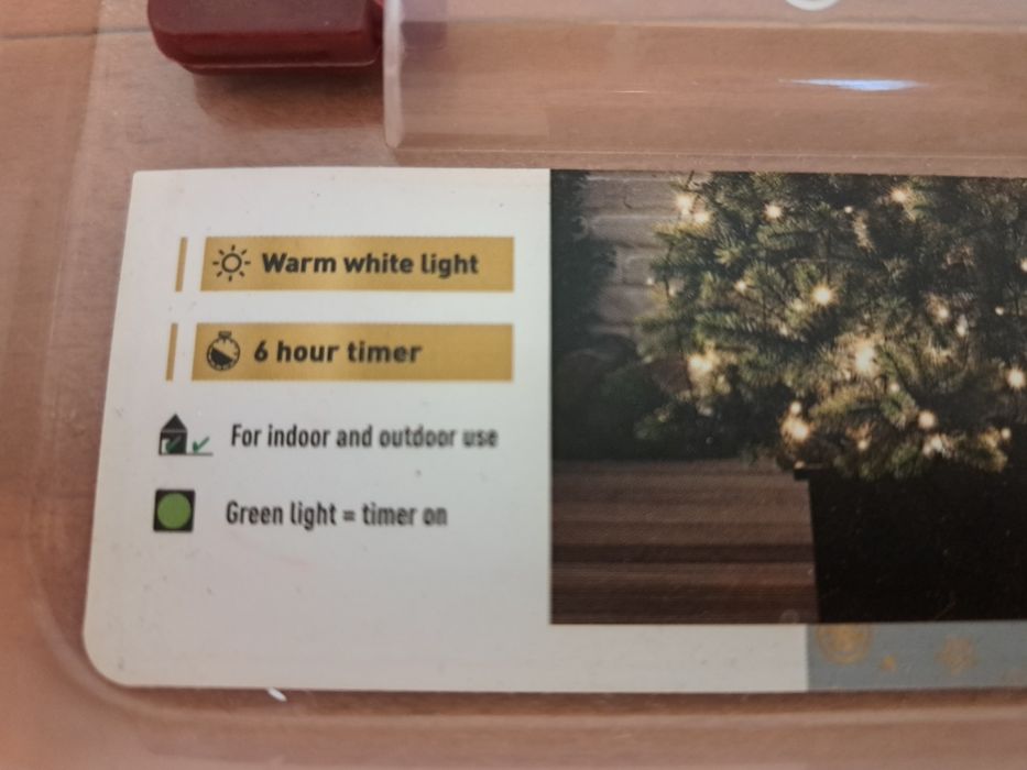 Łańcuch świetlny lampki LED IP44