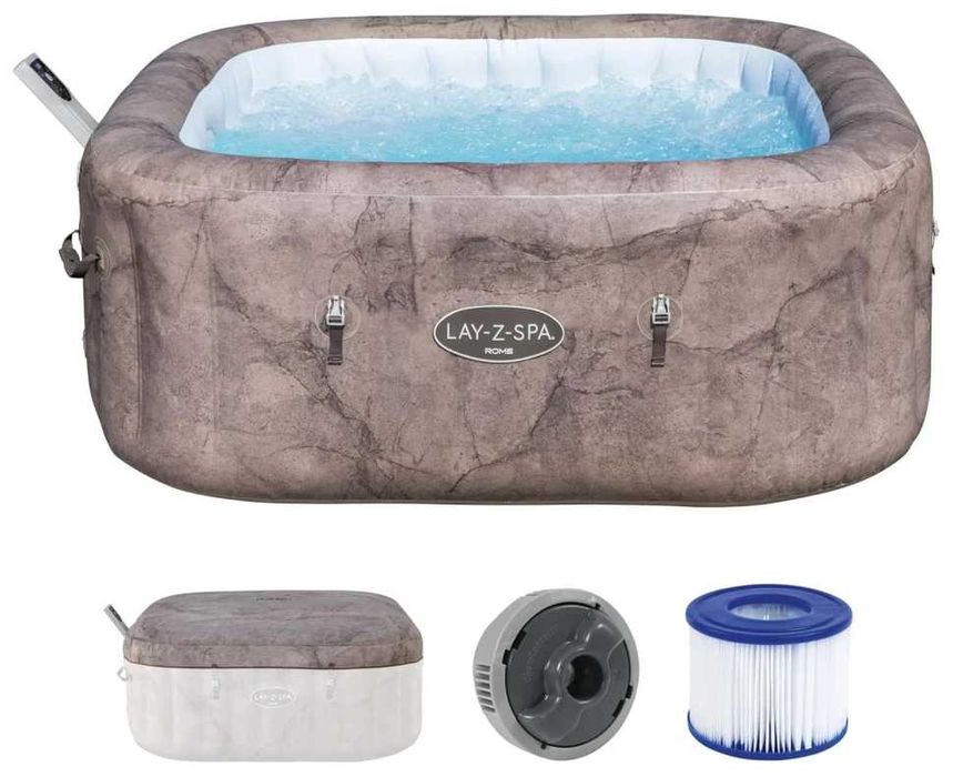 Надувний джакузі Bestway 6001K LAY-Z-SPA на 6 осіб, 180 x 180 x 71 см