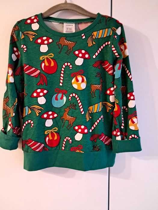 Nowość 2024:) bluzeczka na Boże Narodzenie Lindex 98/104