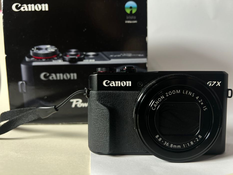 Aparat cyfrowy Canon PowerShot  G7X mark II czarny kompaktowy
