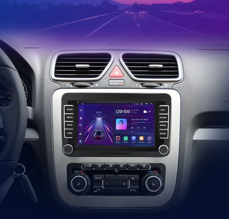 VW Passat / Passat CC / Tiguan / Golf – Radio Android 15 7” CarPlay Android Auto 1GB/16GB GPS Nawigacja Stacja Multimedialna WiFi Bluetooth PL
