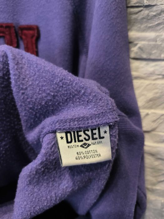 Bluza Diesel Duże Logo Fioletowa