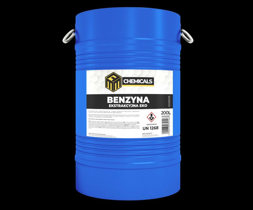 Benzyna EKSTRAKCYJNA rozpuszczalnik beczka 200L + dodatkowy rabat