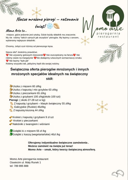 Pierogi ręcznie robione uszka