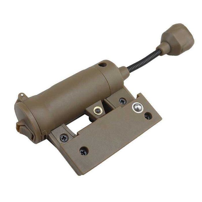 Ліхтарик (фонарик) тактичний для шолома (каски) без батарейки. Койот.