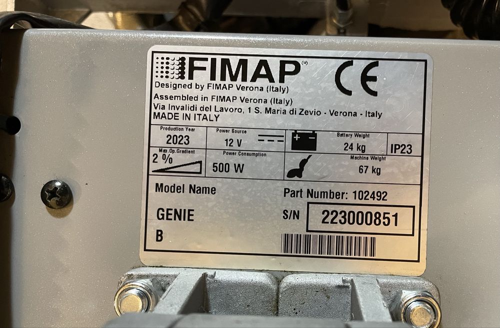 Fimap Genie B szorowarka jak nowa 2023r