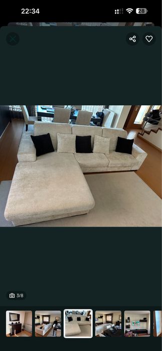 Mobília impecável para quarto, sala de jantar/estar e 3 Halls - OPORT