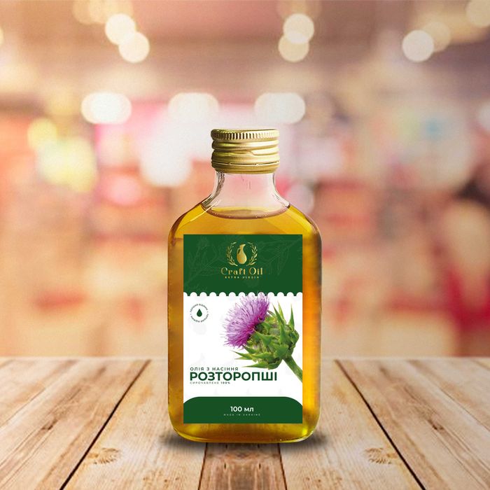 Масло расторопша холодного отжима | Олія розторопші сиродавлена