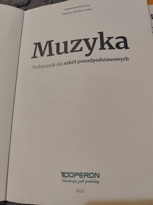 Muzyka szkoła ponadpodstawowa