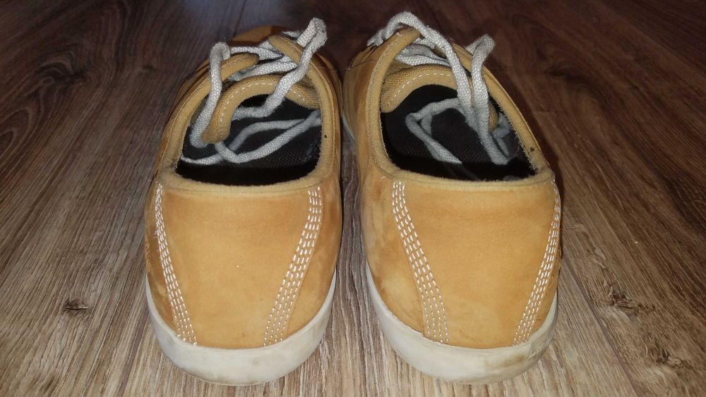 Buty Timberland 41/42 27cm Skóra* brązowe skórzane półbuty Ortholite