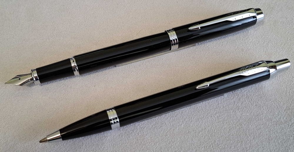 Parker IM zestaw pióro długopis czarny CT
