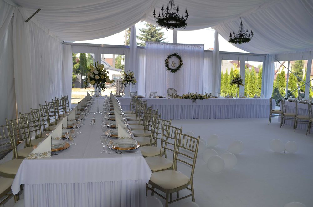 Wynajem namiotów; komunijnych, weselnych, targowych imprezowych