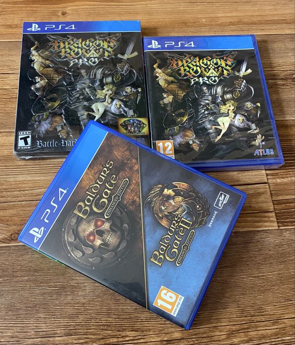 Sony PS4: Castlevania, Baldur’s Gate, Divinity Original Sin, Remnant.