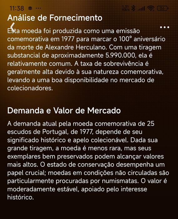 3 Moedas antigas de Portugal