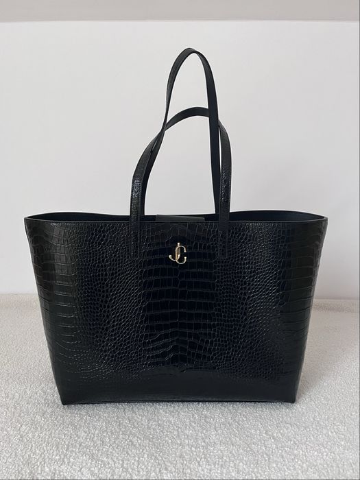 oryginalna Torba Jimmy Choo Crocodile Embossed Calfskin JC Tote