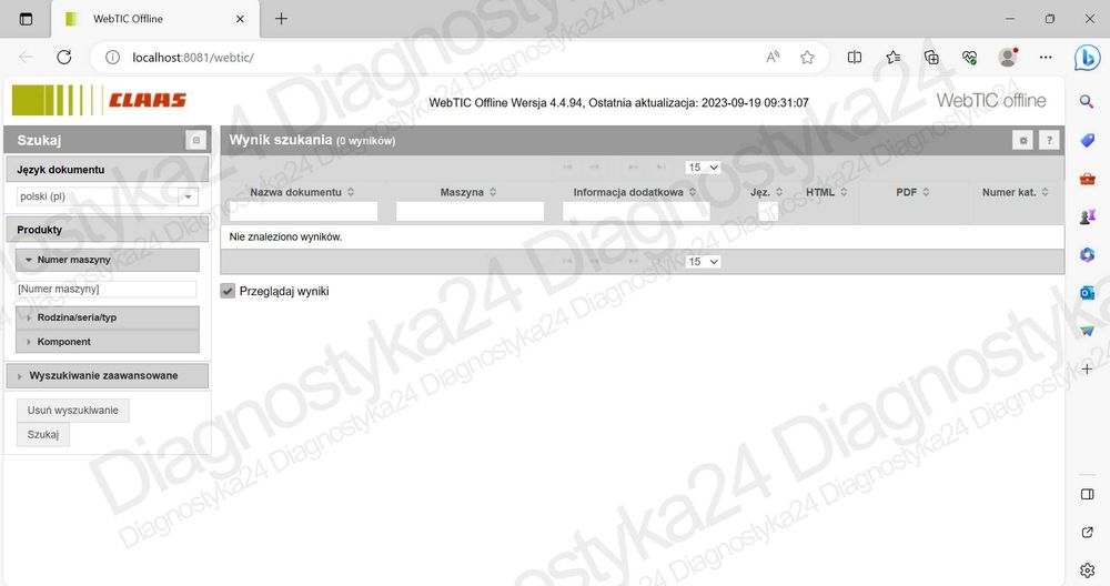 NAJNOWSZY Claas WebTic 2025.04 Instrukcja Napraw KATALOG Zdalna Instal