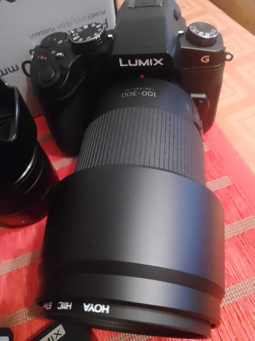 Lumix g80 +lumin100-300 dodatki + obiektyw 14