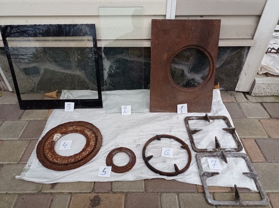 Решетка на плиту. Решітка. Скло. Стекло. Комфорка. Кільця. Кольцо.