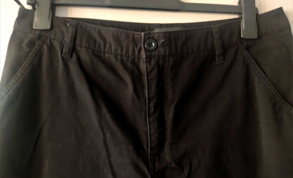 Spodnie czarne bawełna 100% wysoki stan Bonprix r.42