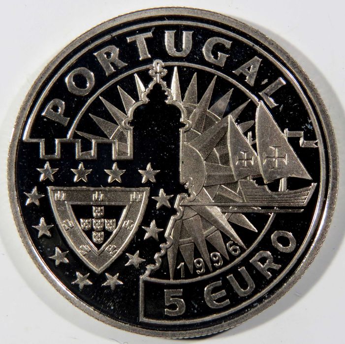 Moedas Republica Portuguesa - 5 EURO Filipa de Lancastre PROOF - Só 7,5€