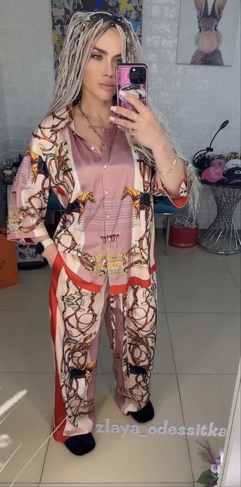 Костюм із шовку Hermes s m l