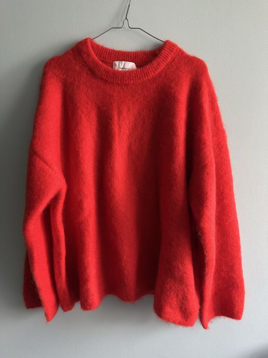 H&M Selection Premium– sweter z moherem i wełną czerwony