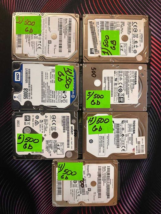 HDD для ноутбуку на 500 , 320 , 250 , 200  GB с тестом