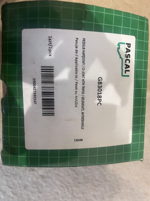 Внутрішній шрус новий pascal мазда 626 gf