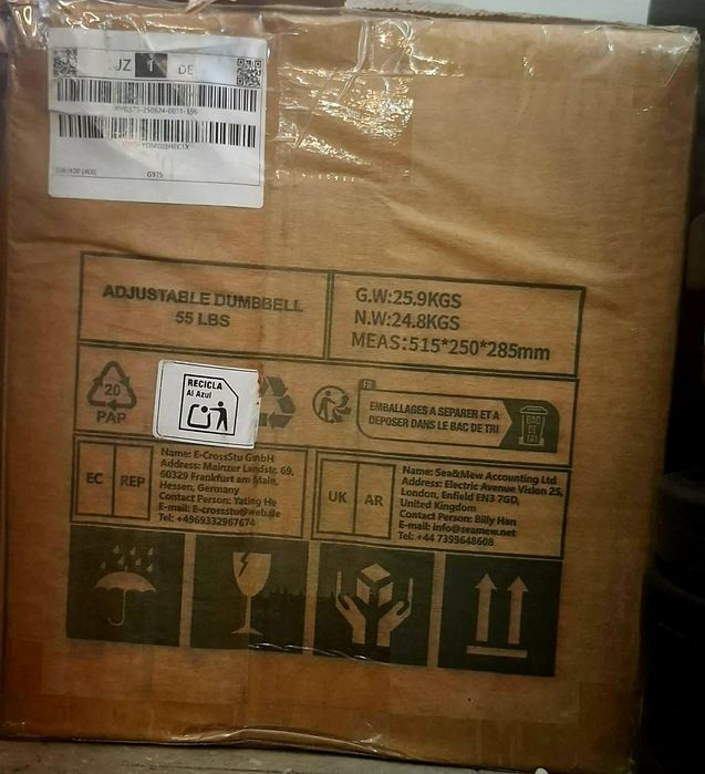 Hantla o wadze 24 kg