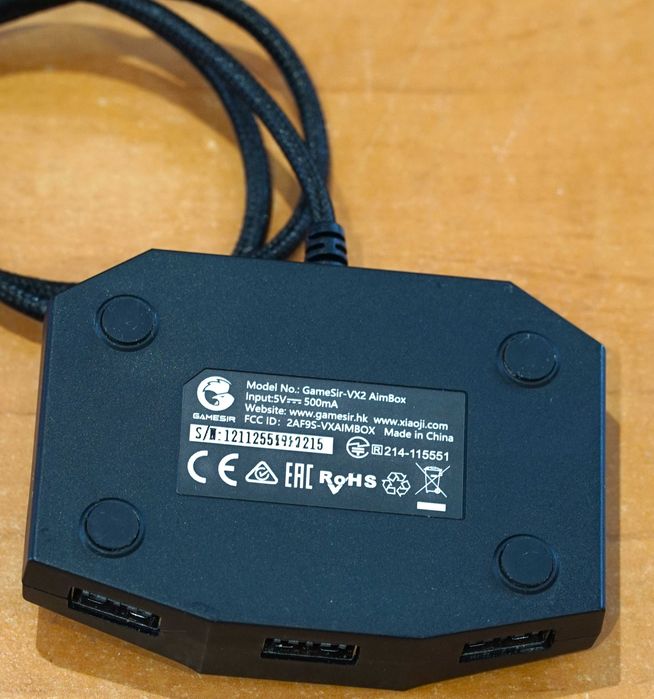 Конвертор мишки та клавіатури для ігрових консолей Gamesir VX2 AimBox адаптер Xbox PlayStation Switch