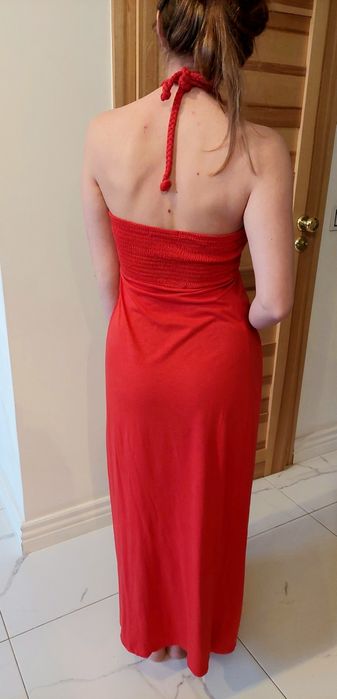 Sukienka dzianinowa maxi bawełna na lato Atmosphere rozm. M-L