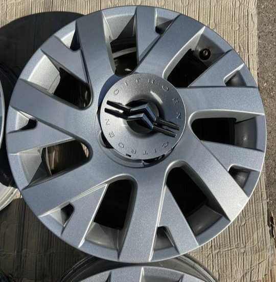 Alufelgi komplet Citroen 6,5J 17” ET 26 4x108 + dekielki komplet
