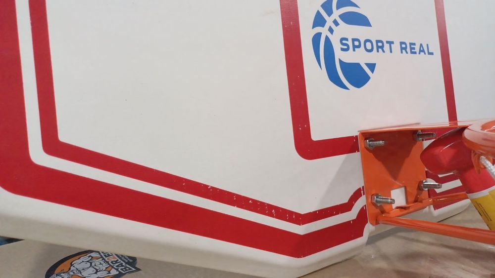 СКИДКА 15% Баскетбольный щит пластик 90×60см с кольцом усиленный 45см.