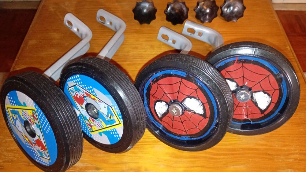 2 pares de rodinhas para bicicleta de criança