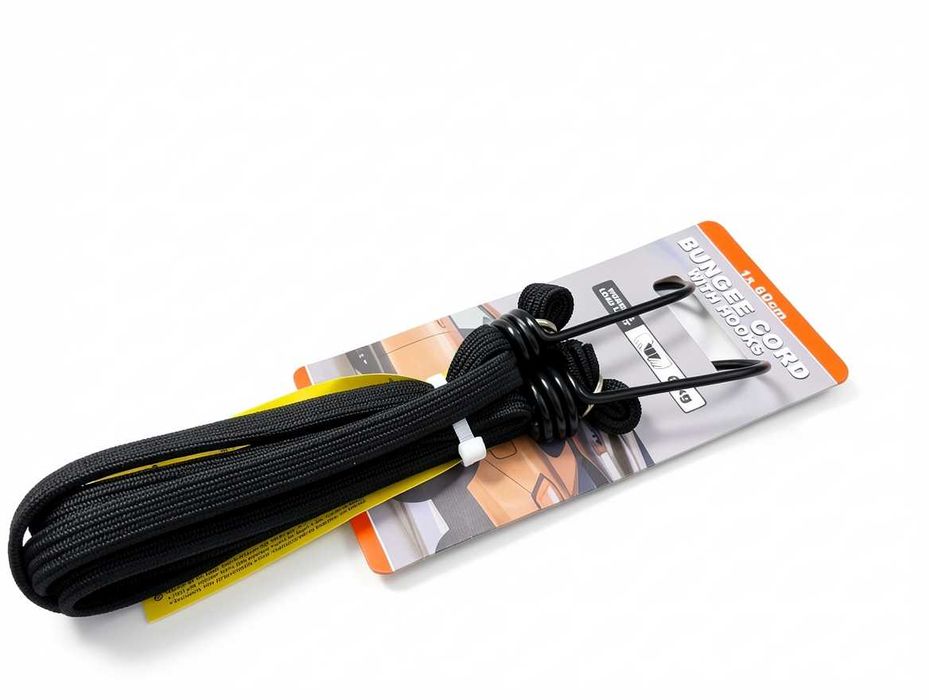 C259 Elastyczna Linka Mocująca Z Hakami Bungee Cord With Hooks Pas Do Bagażu Ekstremalnie Wytrzymała Guma Ściągacz Bagażowy Do Auta Na Rower Motor