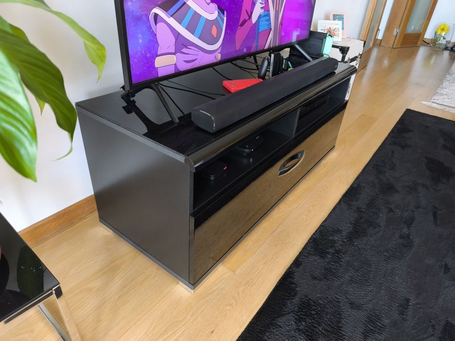 Móvel tv preto Conforama