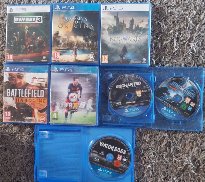 Ps4 jogos e comando.