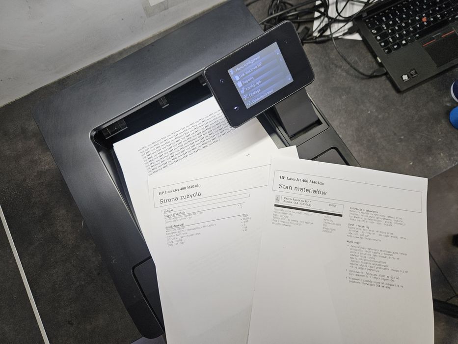 drukarka laserowa HP LaserJet M401dn (Pro 400), 2-stronna, tylko 31tys