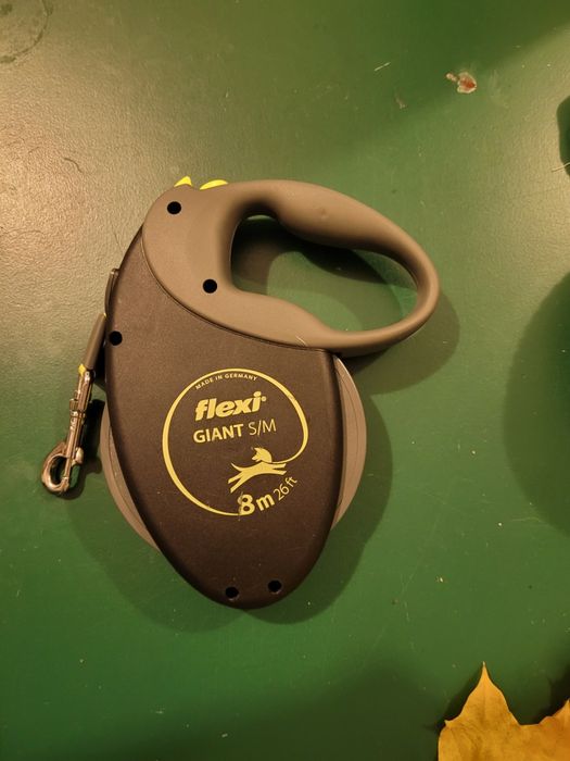 Smycz Flexi Giant Neon S/M jak nowa 8m do 25kg taśma