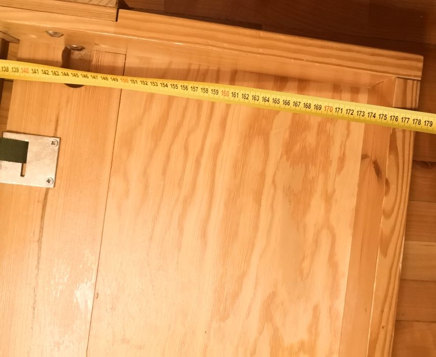 Łóżeczko drewniane rozkładane 140-210x80