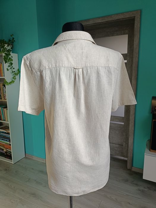 Koszula LEN unisex Boho klasyczna lniana eko naturascandi slow