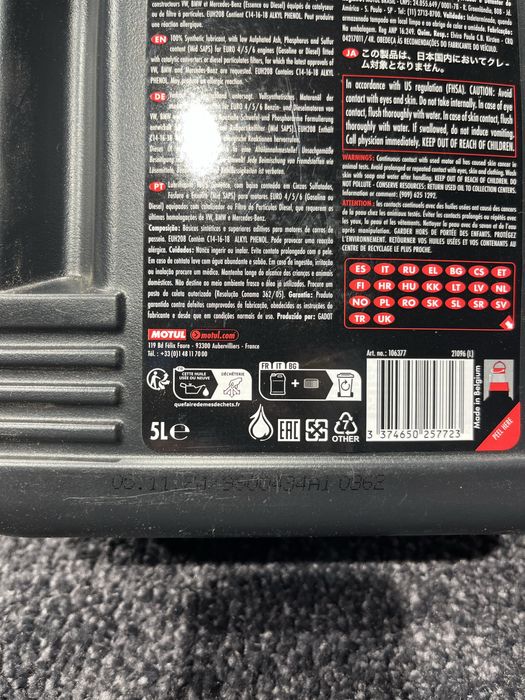 Motul 8100 X-clean+ 5W30