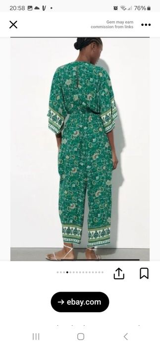 Kombinezon ZARA w stylu boho rozmiar M