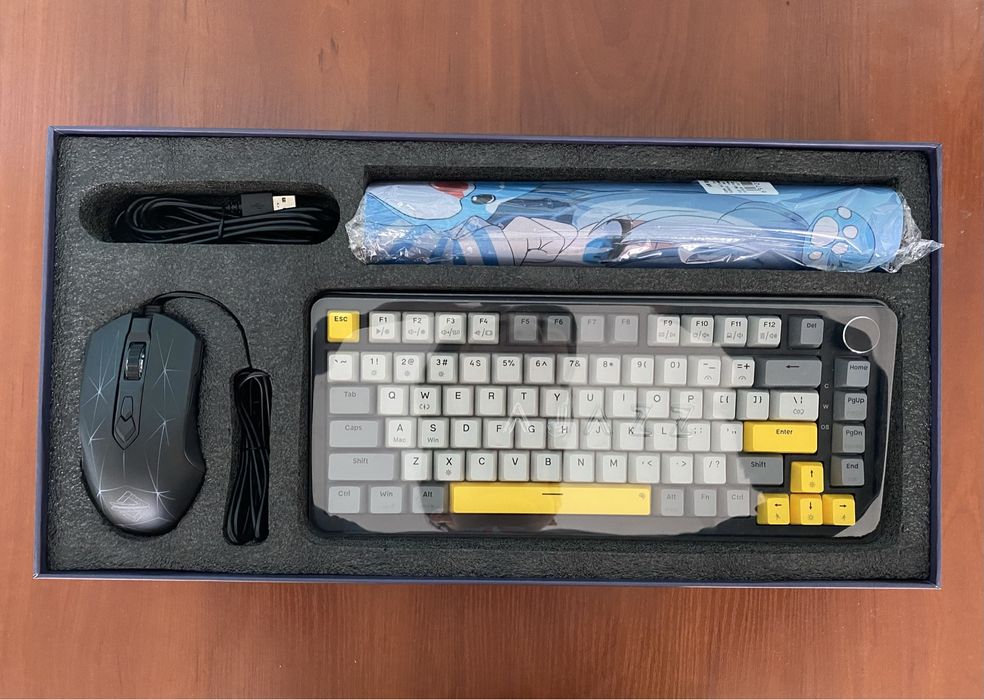 Ігровий набір Ajazz ak820 max, ajazz aj52 pro (клавіатура,миш,килимок)